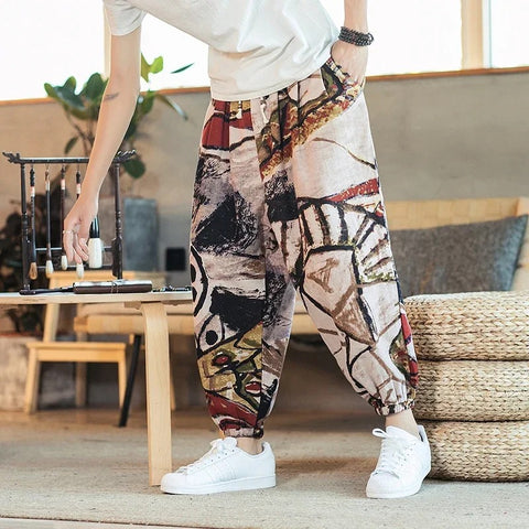 Charlie - Bedruckte Herren Baggy Pants