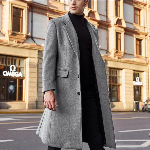 Frederick - Trenchcoat aus Wolle für Männer