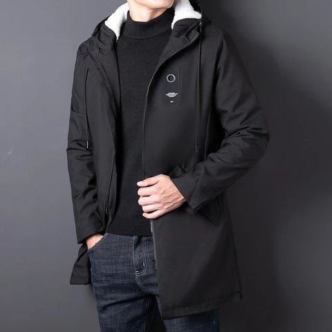 Herbert - Winter Fleece gefütterter Trenchcoat