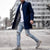 Raymond - Herren Windbreaker Wollmantel