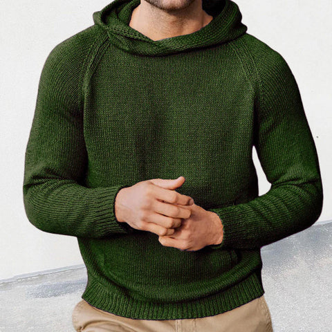Bailey - Lässiger, warmer Strickpullover mit Kapuze für Herren