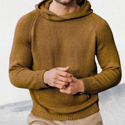 Bailey - Lässiger, warmer Strickpullover mit Kapuze für Herren