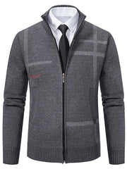 Theo - Stilvoller Cardigan mit Reißverschluss für Herren