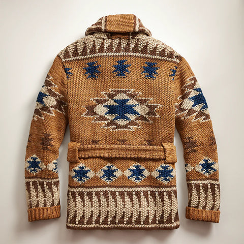 Chad - Jacquard-Woll-Cardigan