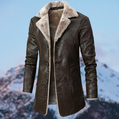 Majesty - Winter Fleece-Lederjacke