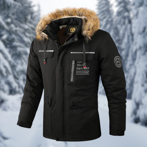 Anton - Kunstfell-Kapuzenjacke